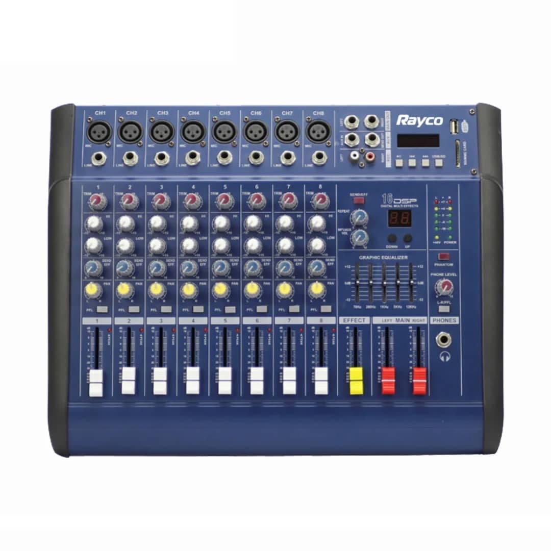 Console de mixage amplifiée